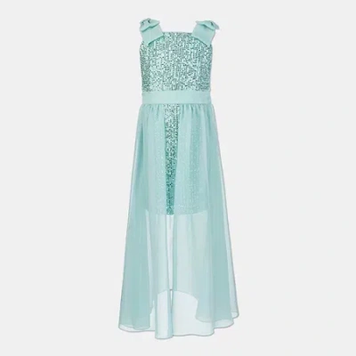 Speechless Little Girls Sleeveless Maxi Dress In Blue