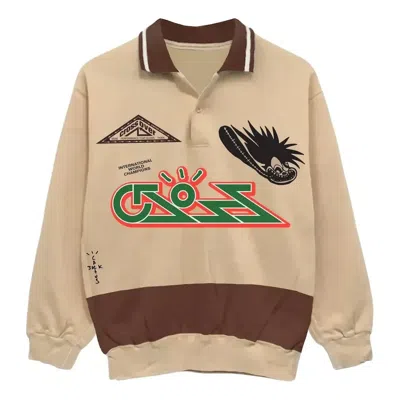 Travis Scott Cactus Jack Cross Rugby Sweater 'tan Brown'
