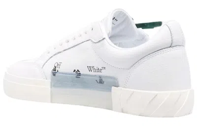 Off-white Low Vulcanized Canvas Sneaker 'white Green' In Multi