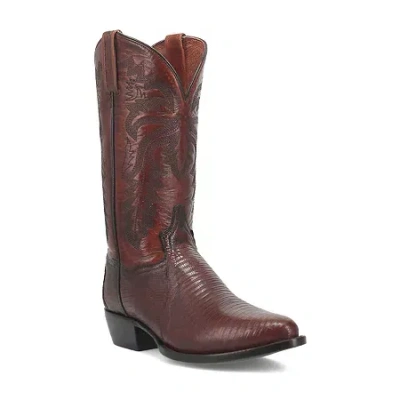 Dan Post Mens Winston Flat Heel Cowboy Boots In Brown