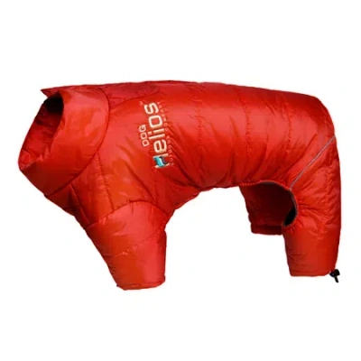Asstd National Brand The Pet Life Helios Thunder-crackle Full-body Waded-plush Adjustable And 3m Reflective Dog Jacket In Red