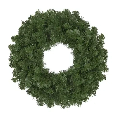 Northlight Deluxe Windsor Full Pine Unlit Wreath In Green