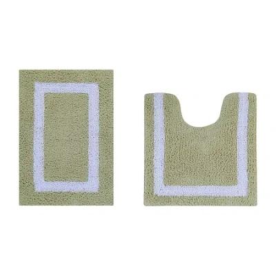Better Trends Hotel 2-pc. Bath Rug Set In Green
