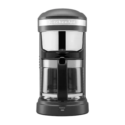 Kitchenaid 12-cup Drip Coffee Maker With Spiral Showerhead And Programmable Warming Plate In Gray