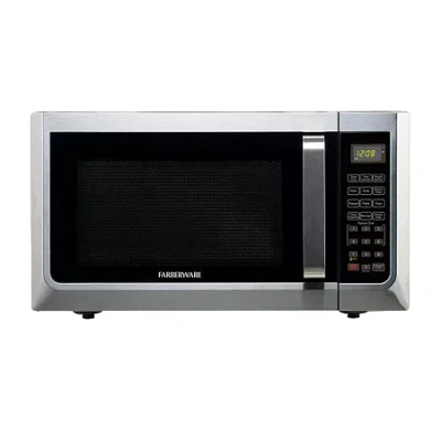 Farberware 1.3 1100 Watts Microwave Oven, Fmg13ss In Silver