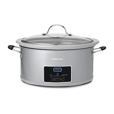 Betty Crocker 6 Qt Slow Cooker In Silver