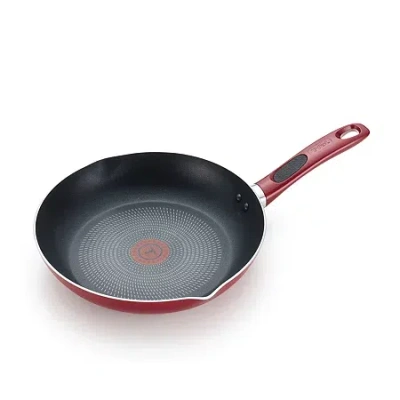 T-fal 2-pc. Aluminum Frying Pan In Red