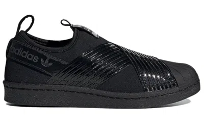 Adidas Originals (wmns) Adidas Superstar Slip On 'core Black' In Animal Print