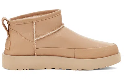 Ugg (wmns)  Classic Sugar Ultra Mini 'sand' In Brown