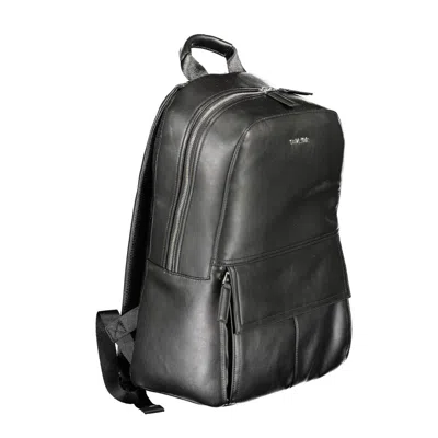 Calvin Klein Black Polyester Men Backpack In Black