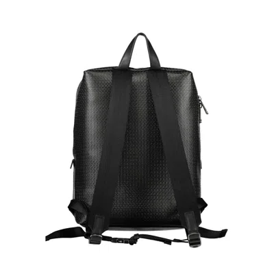 Calvin Klein Black Polyester Backpack In Black