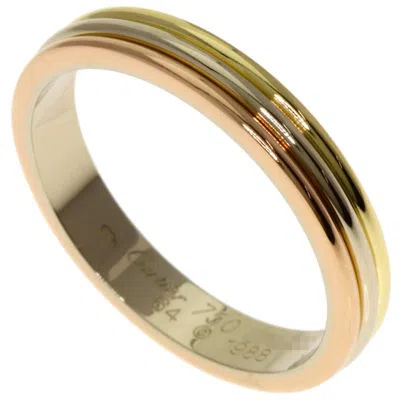 Pre-owned Cartier Pink White Yellow Band Ring () In Multi