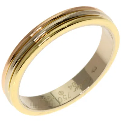 Pre-owned Cartier Pink White Yellow Band Ring () In Multi