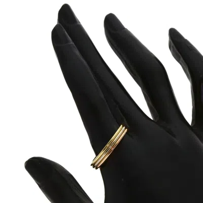 Pre-owned Cartier Pink White Yellow Band Ring () In Multi