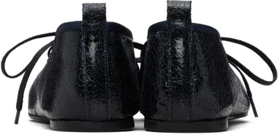 Paloma Wool Navy Pina Ballerina Flats In Black