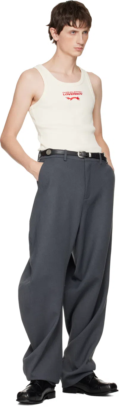 Charles Jeffrey Loverboy Gray Topsy Turvy Trousers In Gray
