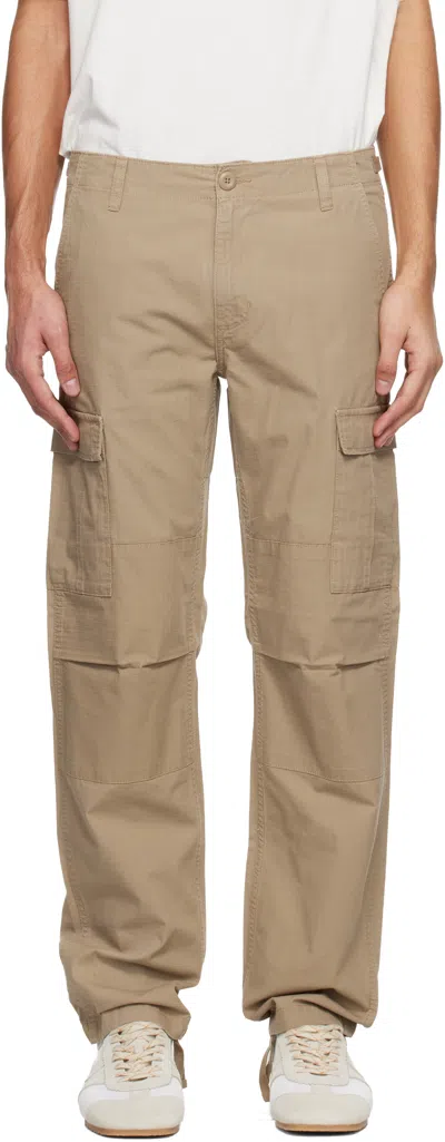 Carhartt Wip Regular Drawstring Hem Cargo Pants In Neutral