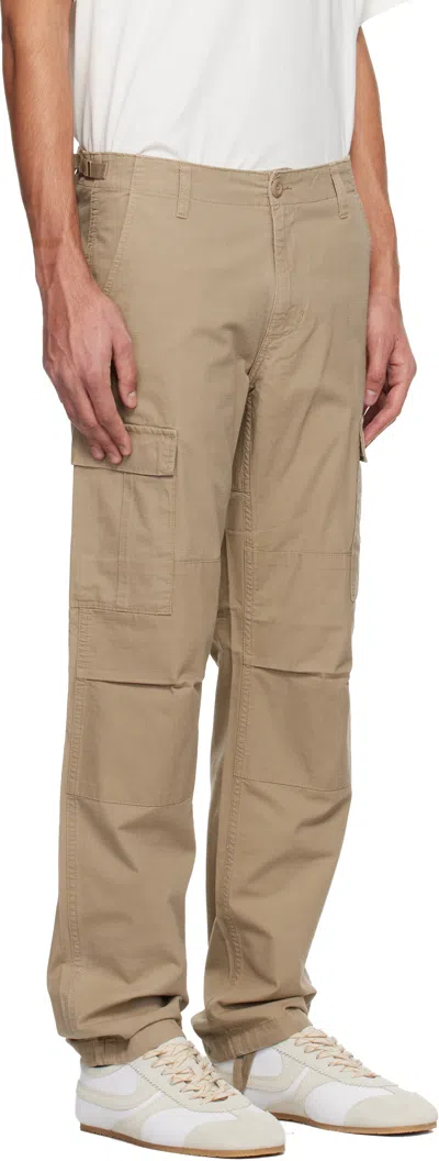 Carhartt Wip Regular Drawstring Hem Cargo Pants In Neutral