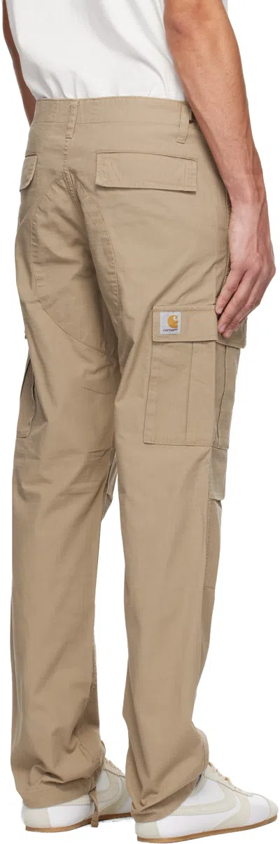 Carhartt Wip Regular Drawstring Hem Cargo Pants In Neutral