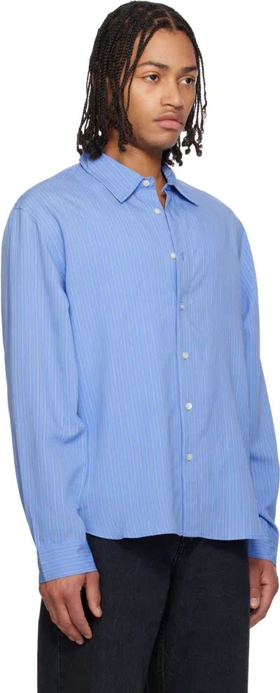 Hope Blue Relaxed Button-up Shirt In Multi