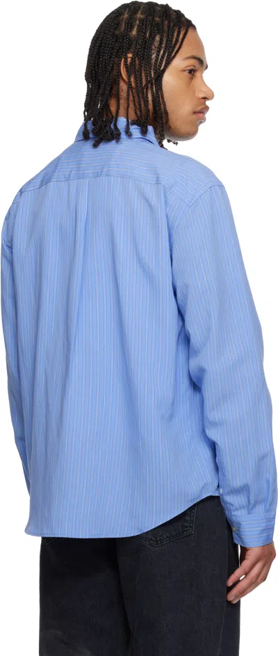 Hope Blue Relaxed Button-up Shirt In Multi