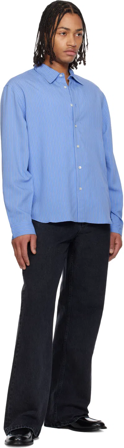 Hope Blue Relaxed Button-up Shirt In Multi