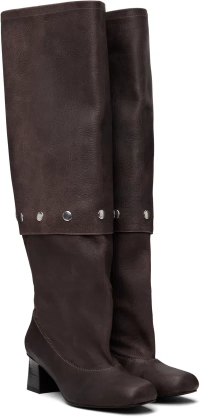 Paloma Wool Brown Jolie Snaps In Multi