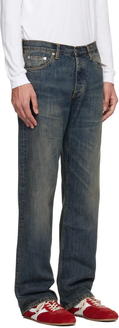 Hope Blue Relaxed Bootcut Rush Jeans In Blue