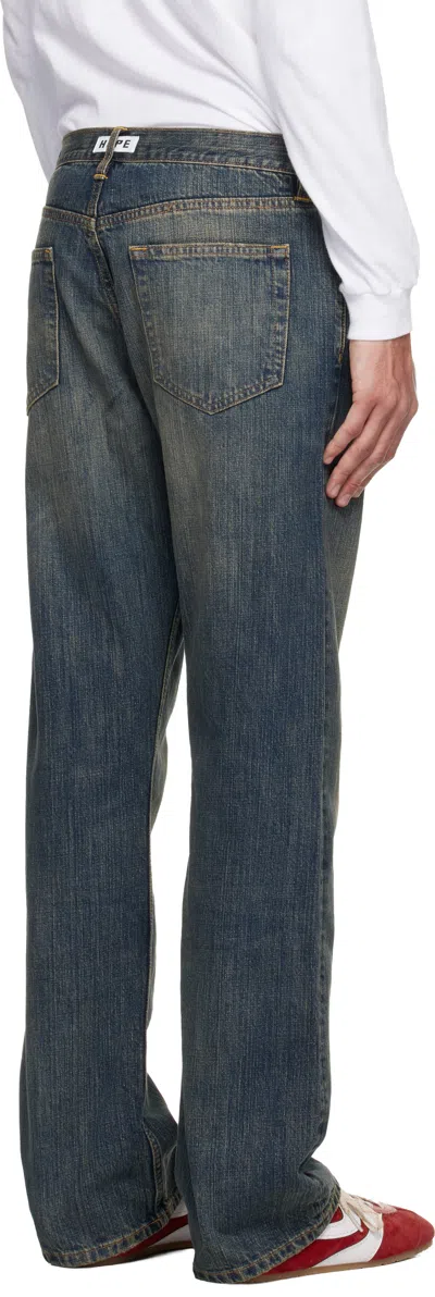 Hope Blue Relaxed Bootcut Rush Jeans In Blue