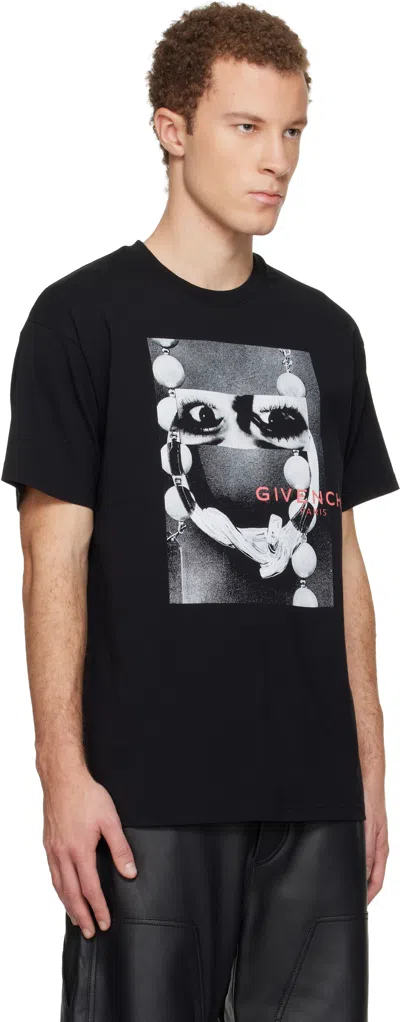 Givenchy Cotton T Shirt Short Sleeves Crew Neck In Black