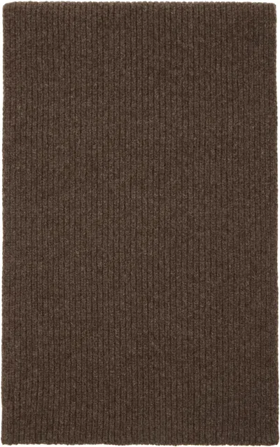 Baserange Mea Ribbed Knitted Scarf In Blue