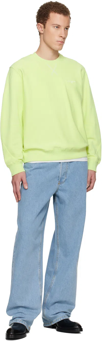 Givenchy Green Couture Seam Sweatshirt In Animal Print