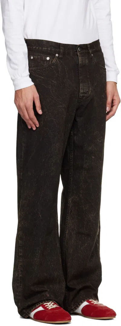 Hope Brown Loose-fit Criss Jeans In Multi