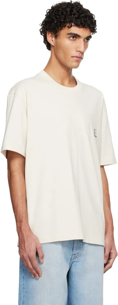 Solid Homme Beige Gradient Doodle Embroidery T-shirt In Multi