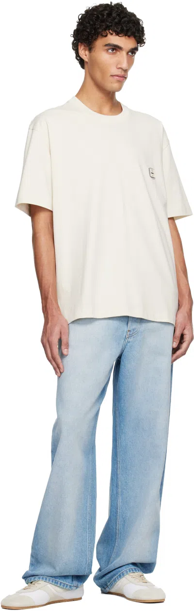 Solid Homme Beige Gradient Doodle Embroidery T-shirt In Multi