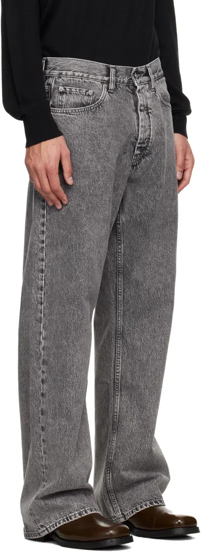 Hope Gray Loose-fit Criss Jeans In Gray