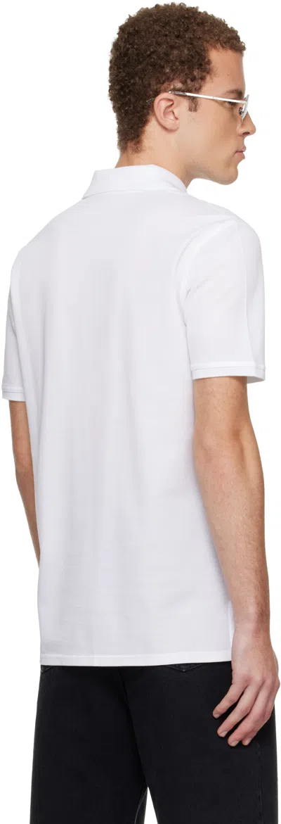 Givenchy Polo Shirt With Short Sleeves And Chest Pocket In White
