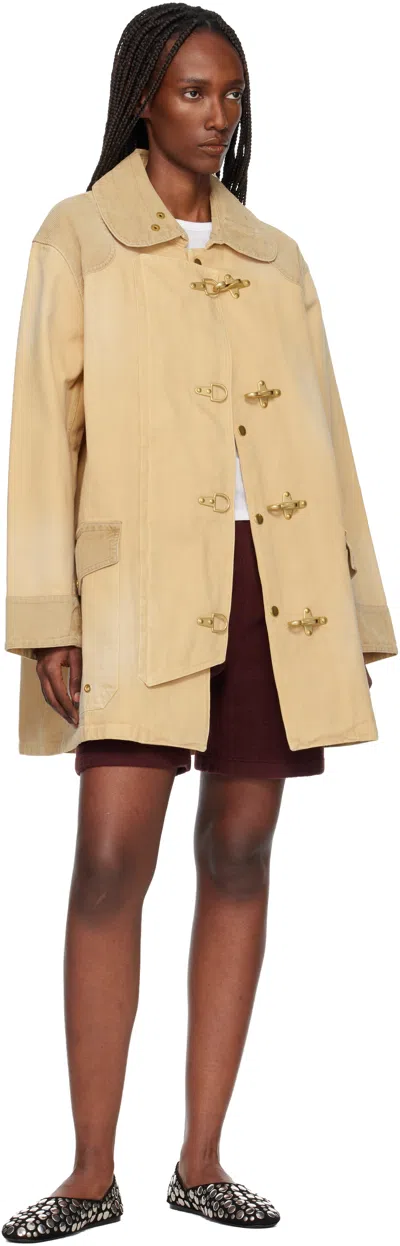 Wales Bonner Beige 'the Sierra' Coat In Neutral