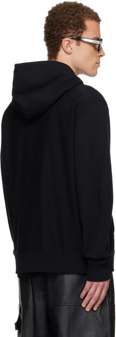 Givenchy Couture Seam Fleece Hoodie With Paris Embroidery Clothing In Black