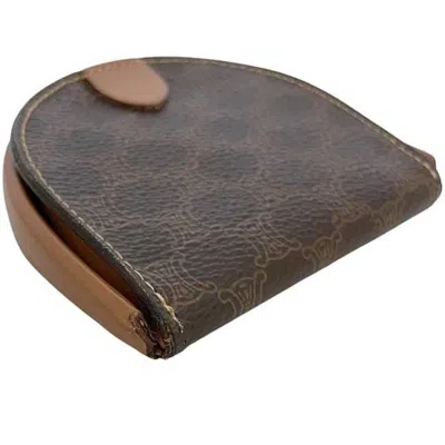 Pre-owned Celine Brown Pvc Leather Coin Purse/coin Case ()
