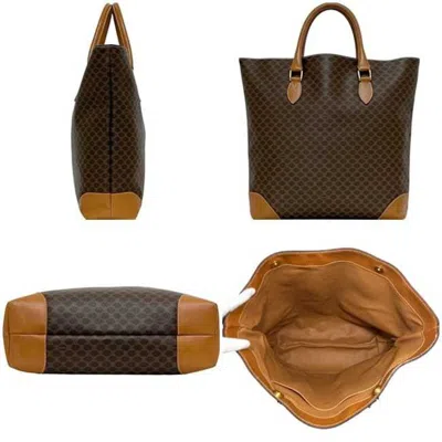 Pre-owned Celine Brown Pvc Leather Tote Bag ()
