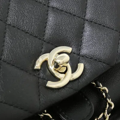 Pre-owned Chanel Black Leather Backpack ()