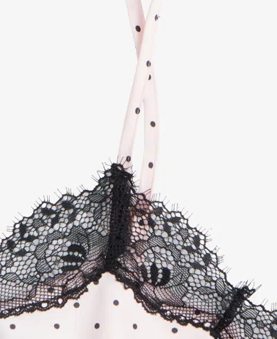 Inc International Concepts Women's Stretch Satin Lace-trim Top & Pajama Pants Set, Created For Macy's In Multi