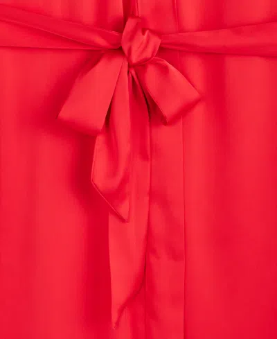 Inc International Concepts Women's Lace-trim Stretch Satin Robe, Created For Macy's In Multi