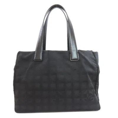 Pre-owned Chanel Black New Travel Line Tote Bag ()