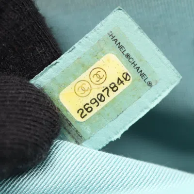 Pre-owned Chanel Blue Grained Calfskin Shoulder Bag ()