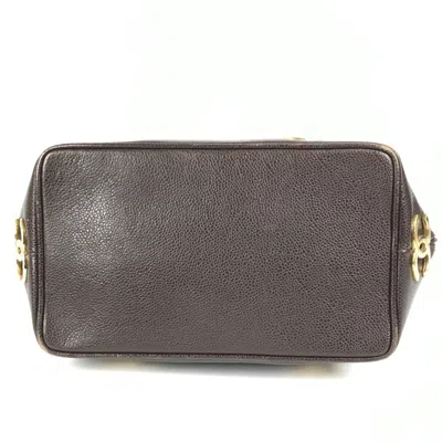 Pre-owned Chanel Blue Grained Calfskin Shoulder Bag ()