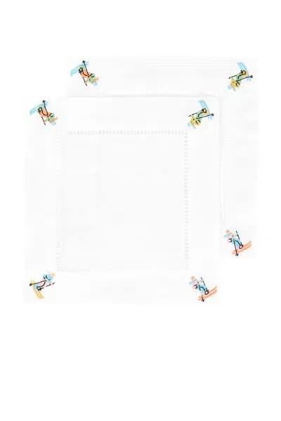 Abbode Skier Napkin In Multi