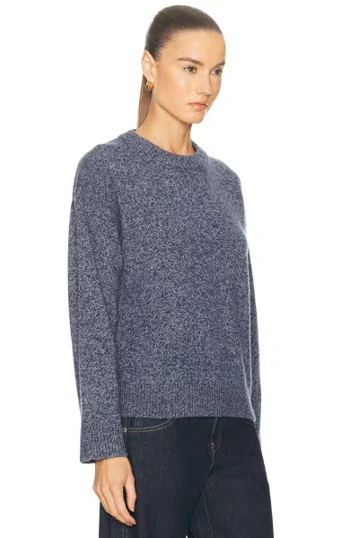 The Elder Statesman Zuma Marl Crewneck Sweater In Blue