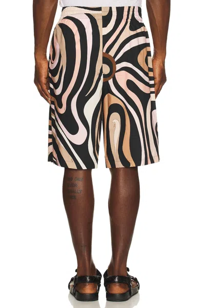 Pucci Cotton Popeline Shorts In Multi
